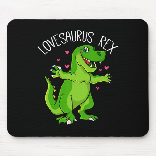 Lovesaurus T Rex Valentines Day Dinosaur Boys Vale Mouse Pad