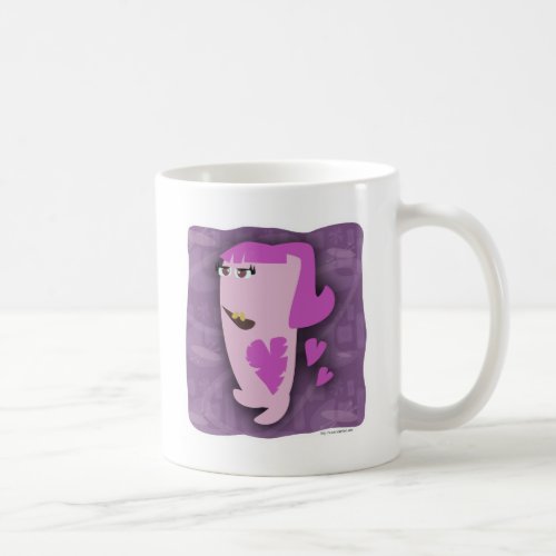 Lovesick Monster Cartoon Funny Cartoon Art Design Coffee Mug