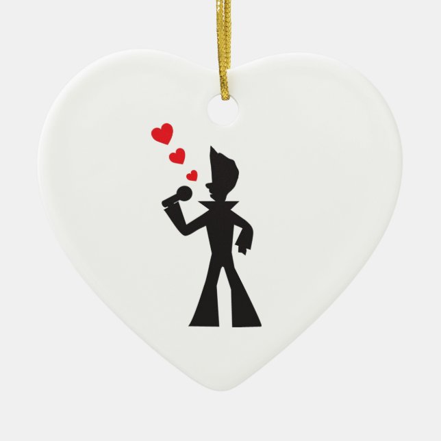 Lovesinger Ceramic Ornament (Front)