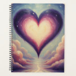 LoveSpellWitch  Planner<br><div class="desc">This whimsical planner features a dreamy enchanting cloudscape with a magical heart floating just above finished in a oil paint print.</div>