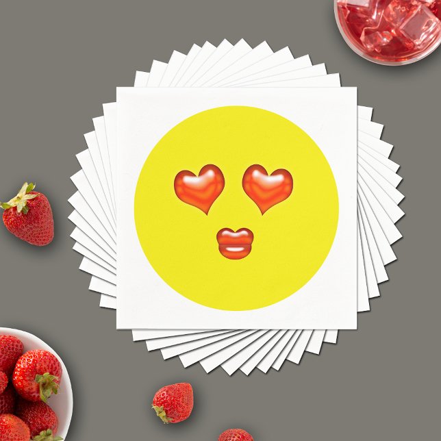 Lovestruck  Emoji Napkins (Creator Uploaded)