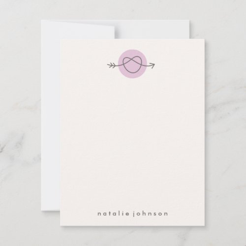 Lovestruck A2 Women's Stationery - Lavender Personalized Invite