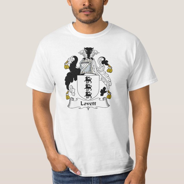 Lovett Family Crest T-Shirt (Front)