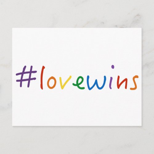 lovewins love wins gay marriage equality pride postcard