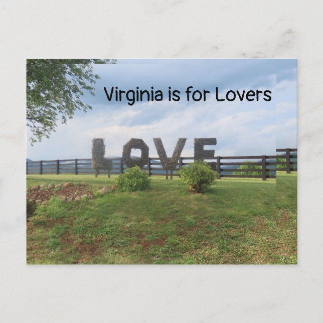 LOVEworks Sign - Crozet, VA Postcard (Front)