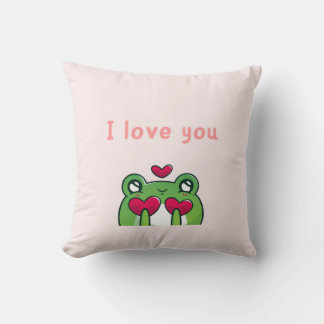 Lovey Dovey Frog Pillow - Cute Couple Pillow