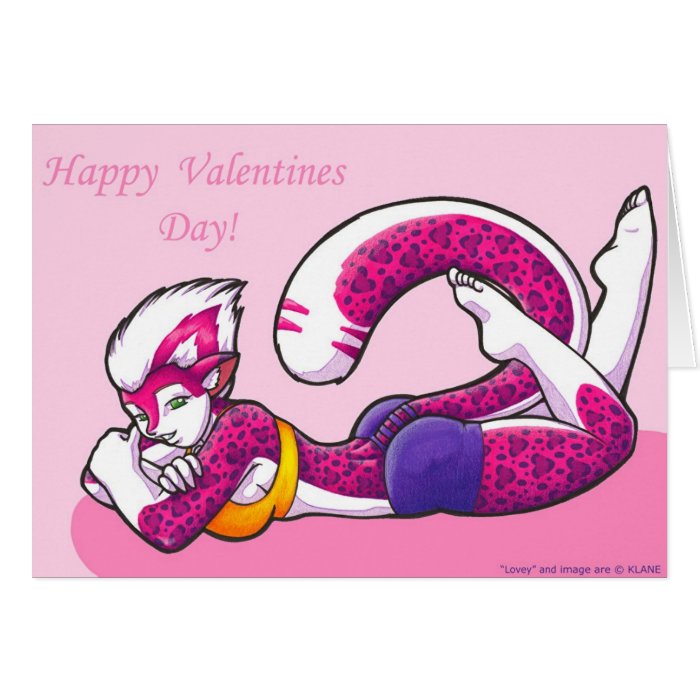 Lovey "Happy Valentines Day" Greeting Card