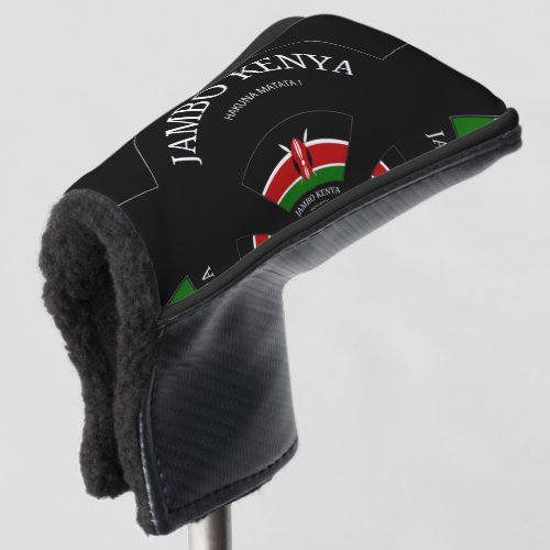 Lovey Kenya Text Art Design Golf Head Cover