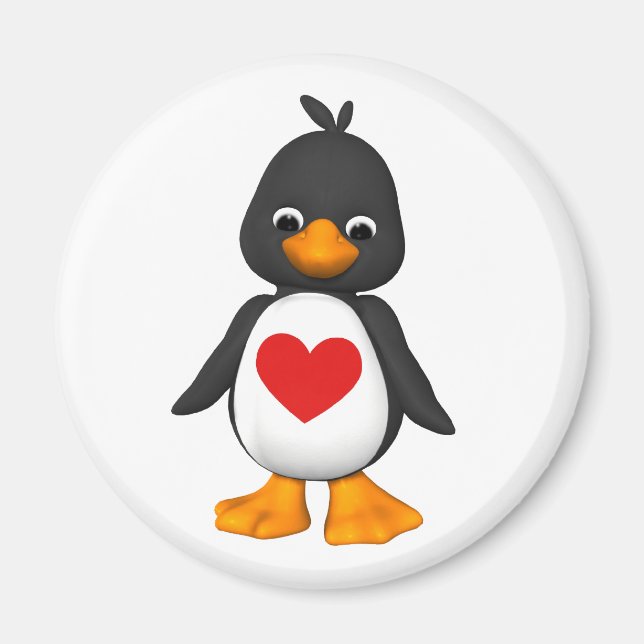 Lovey The Penguin Magnet (Front)