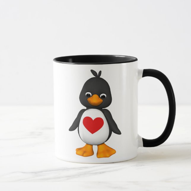Lovey The Penguin Mug Gilliand Graphics Logo (Right)
