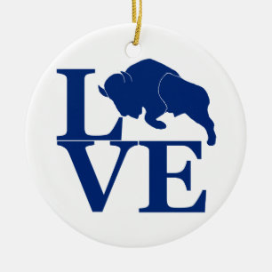 Lovin' Buffalo Ceramic Ornament