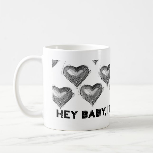 Lovin Coffee Time White 11 oz Classic White Mug (Left)