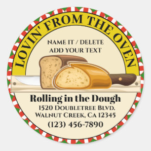 Lovin' From the Oven Bread Classic Round Sticker