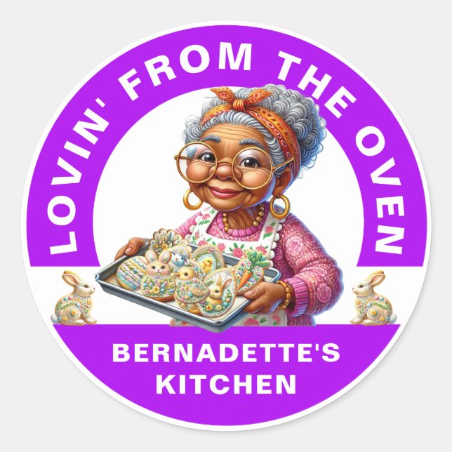 Lovin' From the Oven Classic Round Sticker (Front)