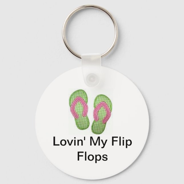 Lovin' My Flip Flops Keychain (Front)