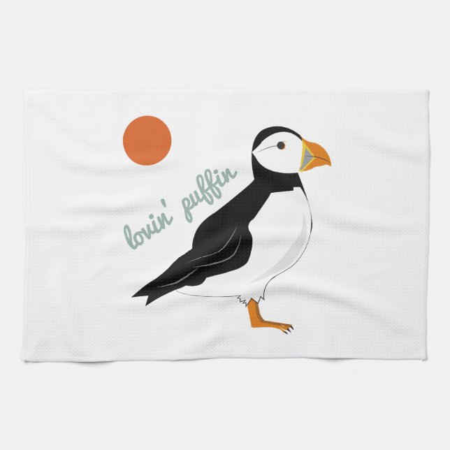 Lovin Puffin Towel (Horizontal)