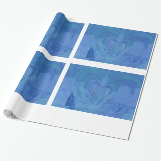 Lovin San Francisco Wrapping Paper (Unrolled)