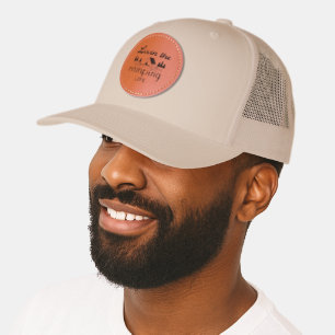 Lovin' the Camping Life Leather Patch Hat