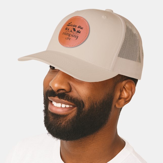 Lovin' the Camping Life Leather Patch Hat (Male)