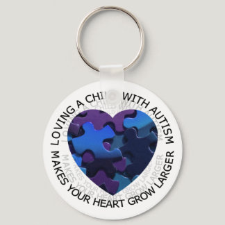 Loving a child with autism keychain