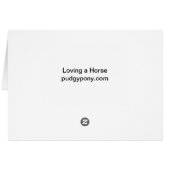Loving a Horse Cards (Back Horizontal)