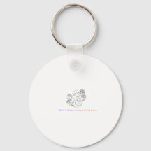 Loving and caring mother quote Keychain