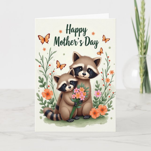 Loving Animal Family Day Card (Front)
