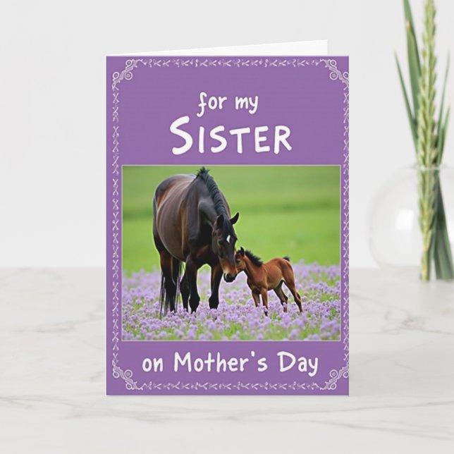 Loving Animal Mothers Day Card (Front)