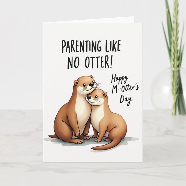 Loving Aquatic Mother Card (Front)