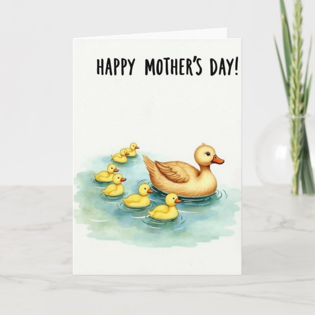 Loving Aquatic Mother Day Card (Front)
