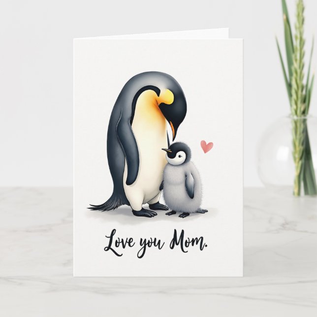 Loving Arctic Mom Mothers Day Card (Front)