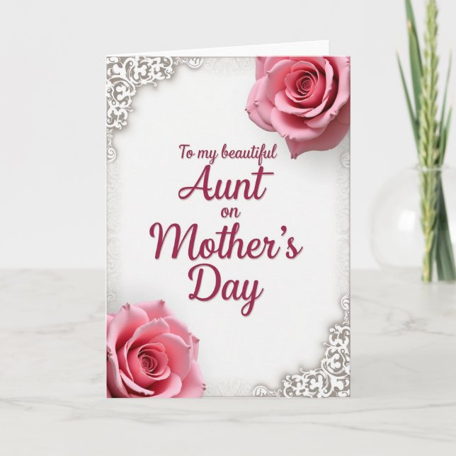 Loving Aunts Day Design Card (Front)