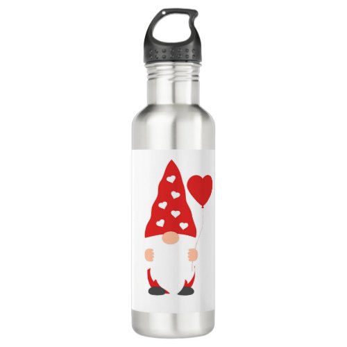 LOVING BALLOON CARRYING GNOME STAINLESS STEEL WATER BOTTLE