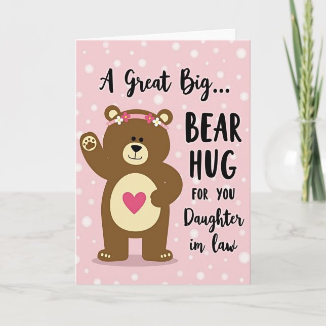 Loving Bear Paw Mothers Day Card (Front)