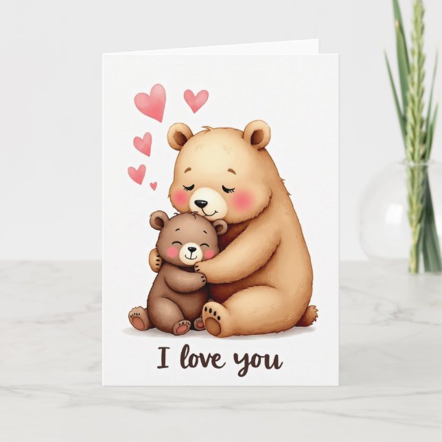 Loving Bears Mothers Day Art Card (Front)