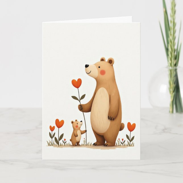 Loving Bears Mothers Day Image Card (Front)