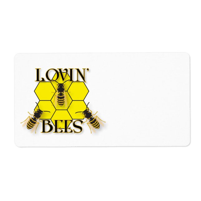 Loving bees label (Front)