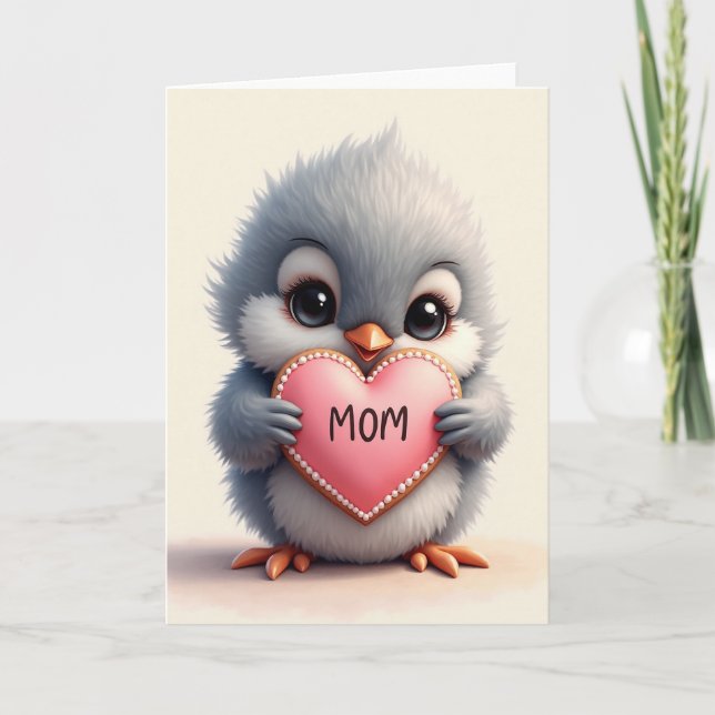 Loving Bird Heart Treat Card (Front)