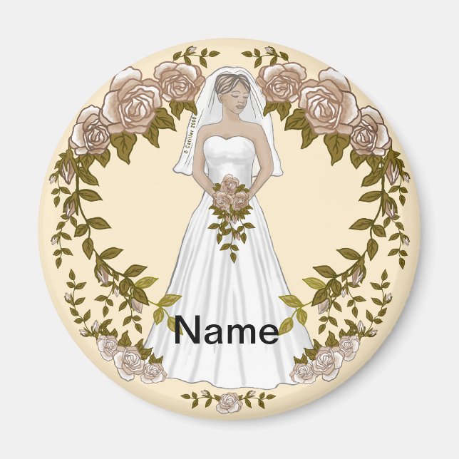 Loving Bride Wedding  magnet (Front)