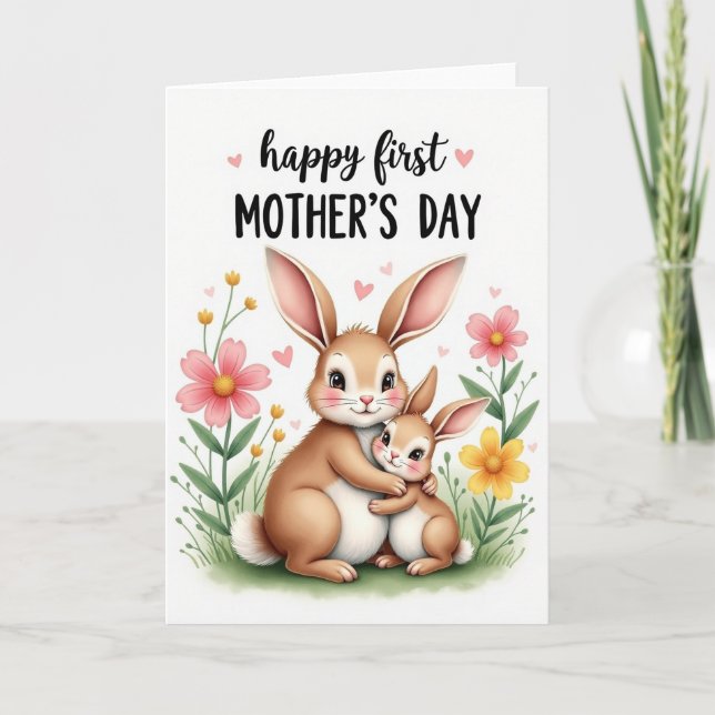 Loving Bunny Mothers Day Card (Front)