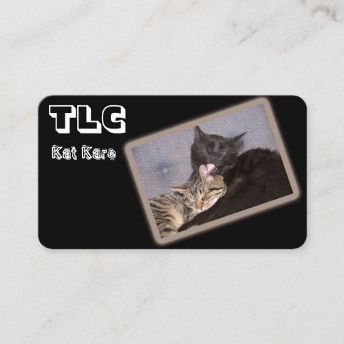 Loving Cats Photograph Animal Care Services Business Card