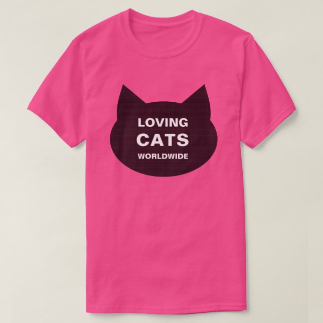 LOVING CATS WORLDWIDE KITTY LOGO CLASSIC TEE (Design Front)