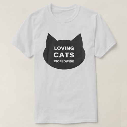 LOVING CATS WORLDWIDE KITTY LOGO CLASSIC TEE