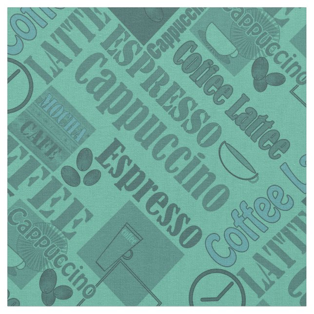 Loving coffee fabric (Close Up)