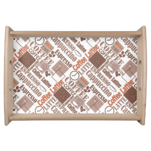 Loving coffee serving tray