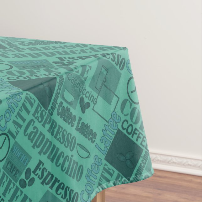 Loving coffee tablecloth (In Situ)