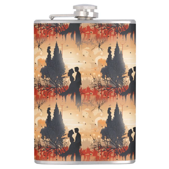 Loving Couple  Flask (Front)