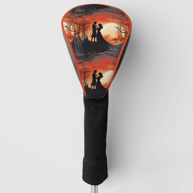 Loving Couple  Golf Head Cover (Front)