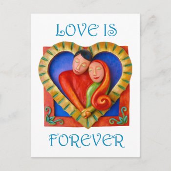 Loving Couple Postcard by AmyVangsgard at Zazzle