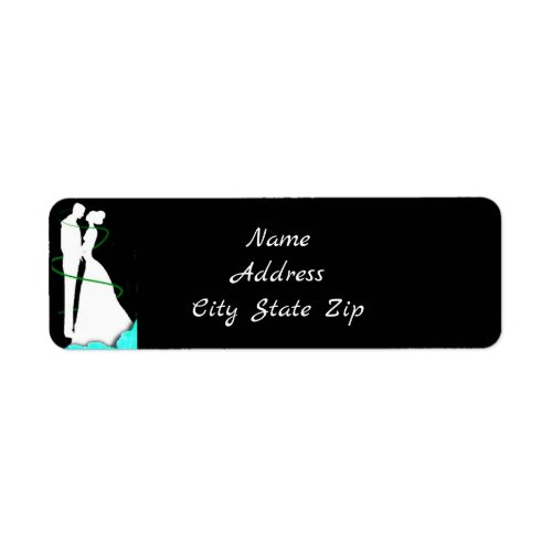 LOVING COUPLE RETURN ADDRESS LABELS